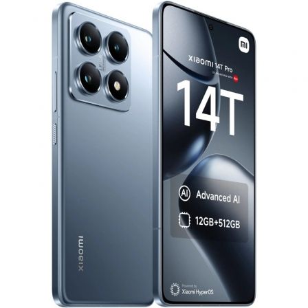 Xiaomi 14T Pro, 512GB, 12GB RAM, 6.67 inch, Azul Titanio Xiaomi 14T Pro, 512GB, 12GB RAM, 6.67 inch, Azul Titanio